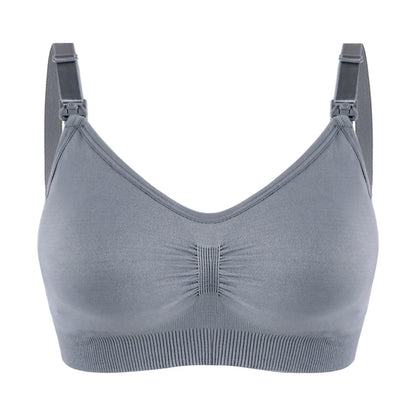 Plus Size Nursing Bra with Front Closure and Wire-Free Fit