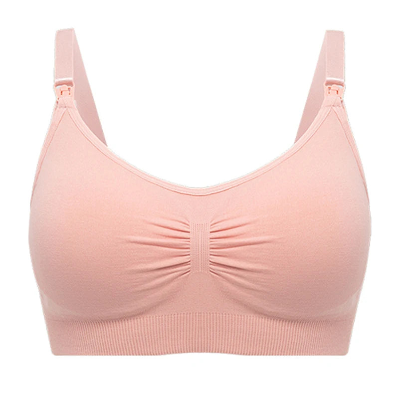 Plus Size Nursing Bra with Front Closure and Wire-Free Fit