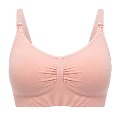 Plus Size Nursing Bra with Front Closure and Wire-Free Fit