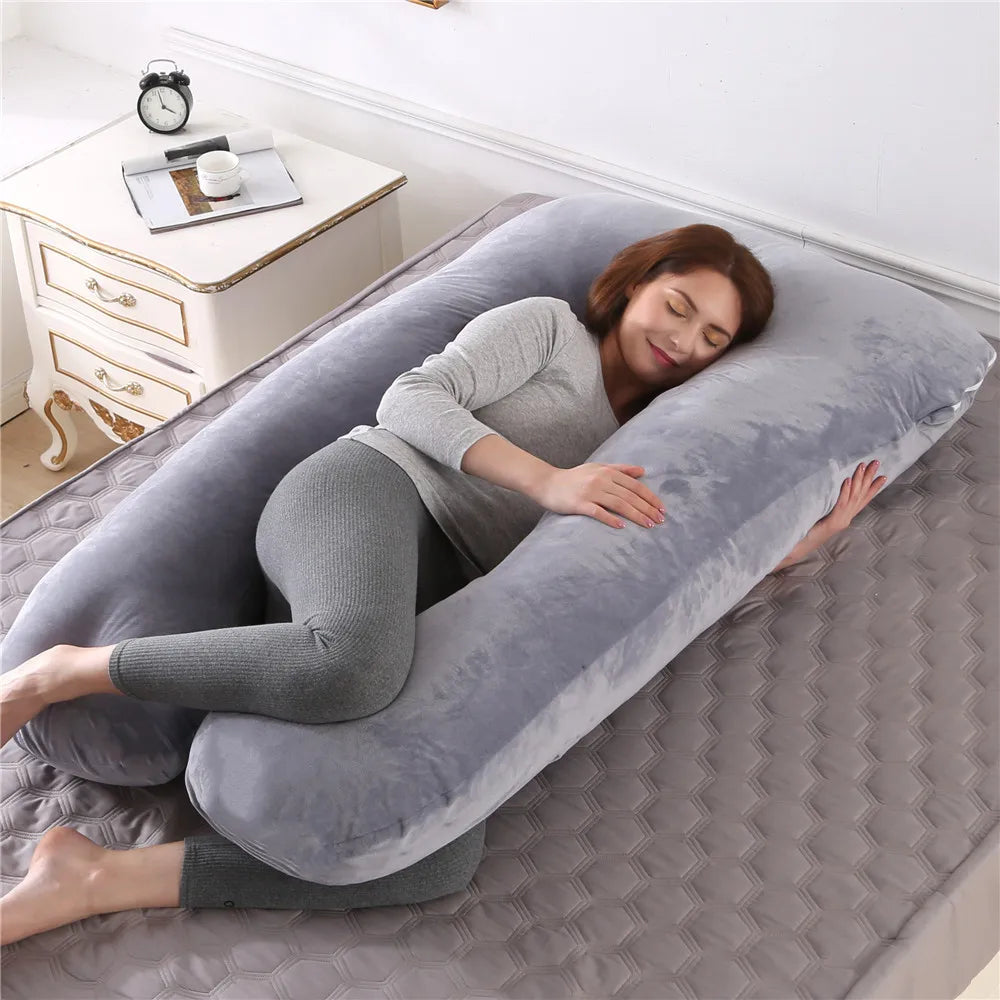 Pregnancy Body Pillow with Removable Washable Cover