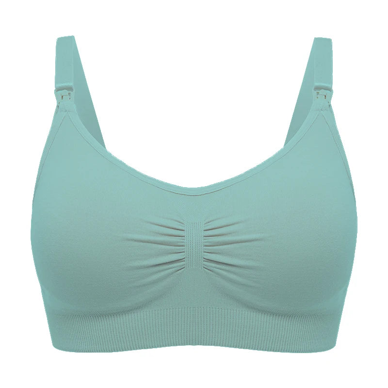 Plus Size Nursing Bra with Front Closure and Wire-Free Fit