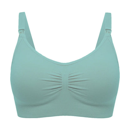 Plus Size Nursing Bra with Front Closure and Wire-Free Fit