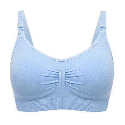 Plus Size Nursing Bra with Front Closure and Wire-Free Fit