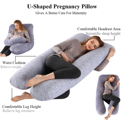 Pregnancy Body Pillow with Removable Washable Cover