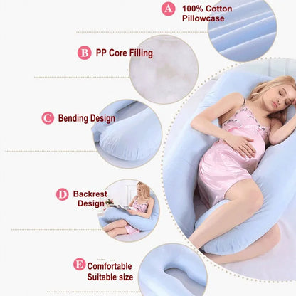 Pregnancy Body Pillow with Removable Washable Cover