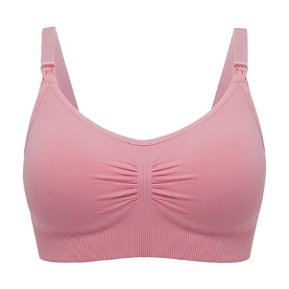 Plus Size Nursing Bra with Front Closure and Wire-Free Fit