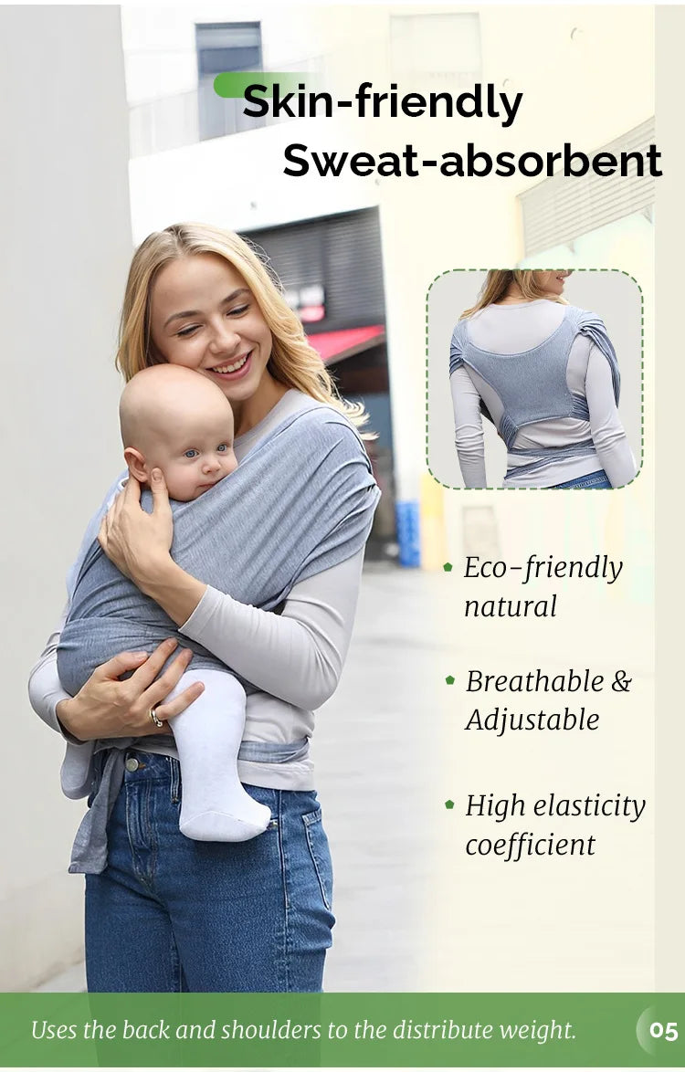 Baby Carrier with Adjustable Straps and Front-Facing Carry