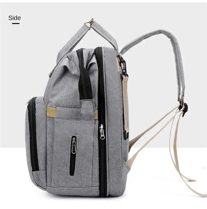 Large Capacity Diaper Backpack with Changing Mat