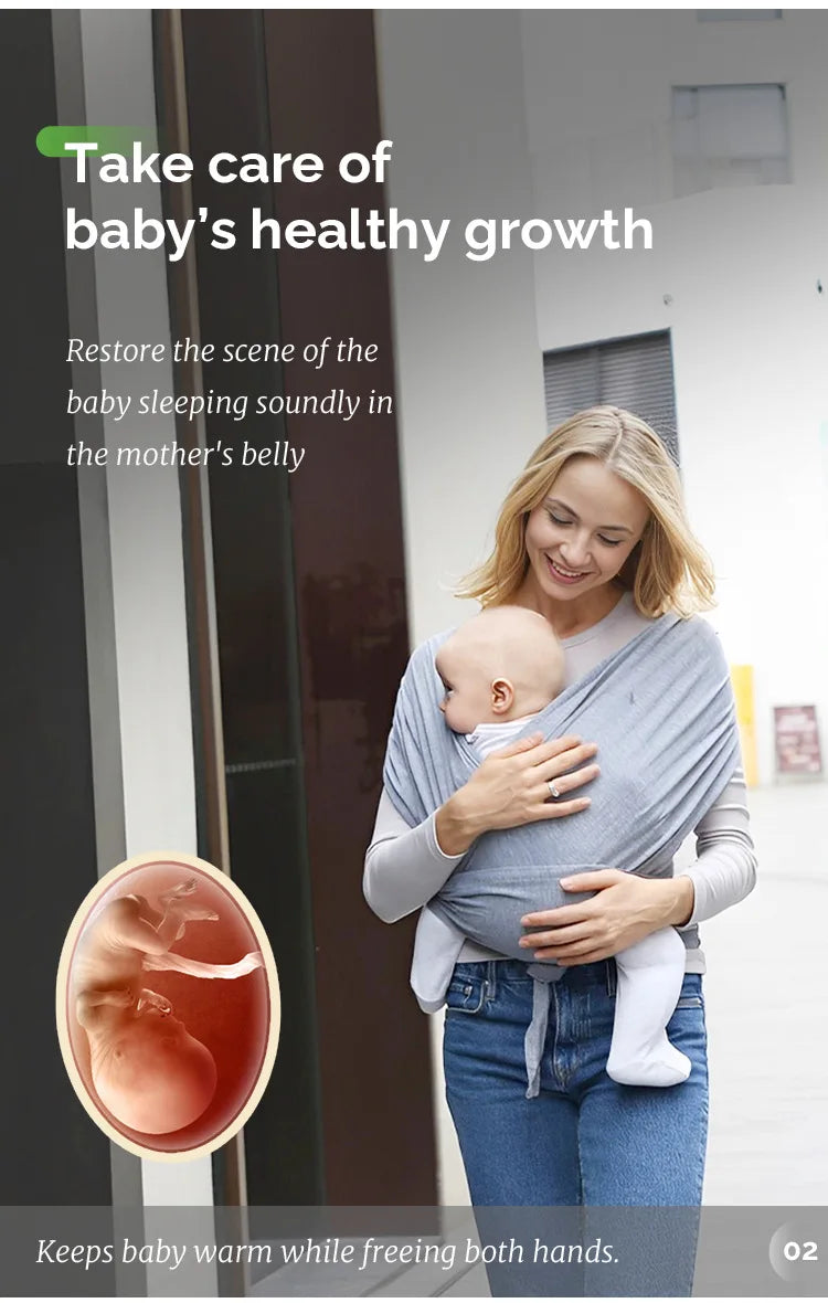 Baby Carrier with Adjustable Straps and Front-Facing Carry