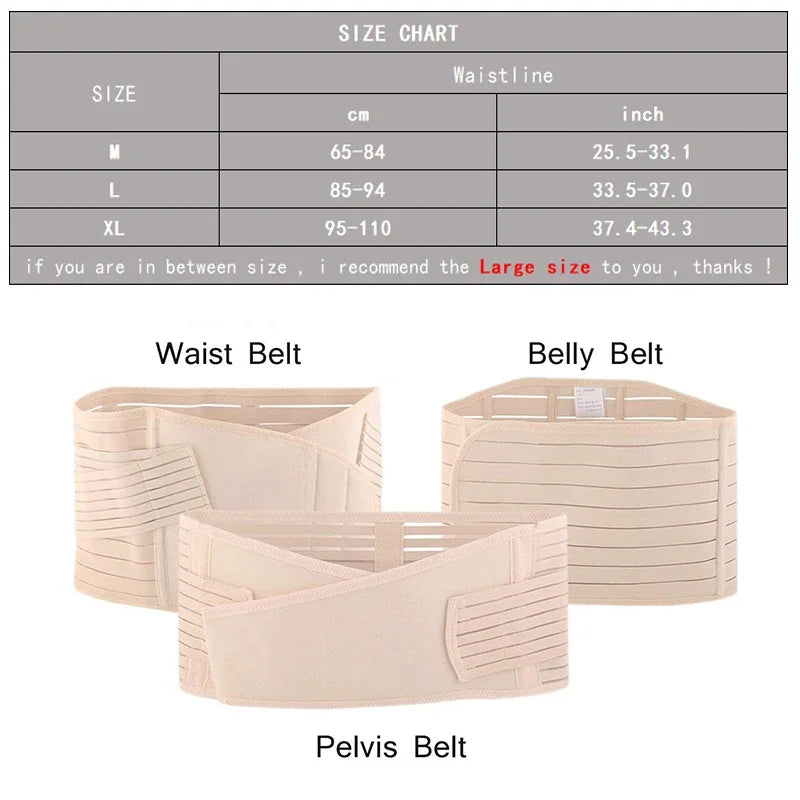 3-in-1 Postpartum Support Belt with Adjustable Fit