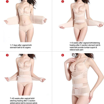 3-in-1 Postpartum Support Belt with Adjustable Fit