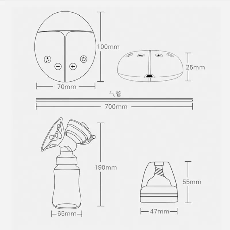 Double Electric Breast Pump Set with USB Connection