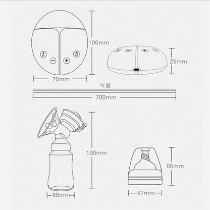 Double Electric Breast Pump Set with USB Connection