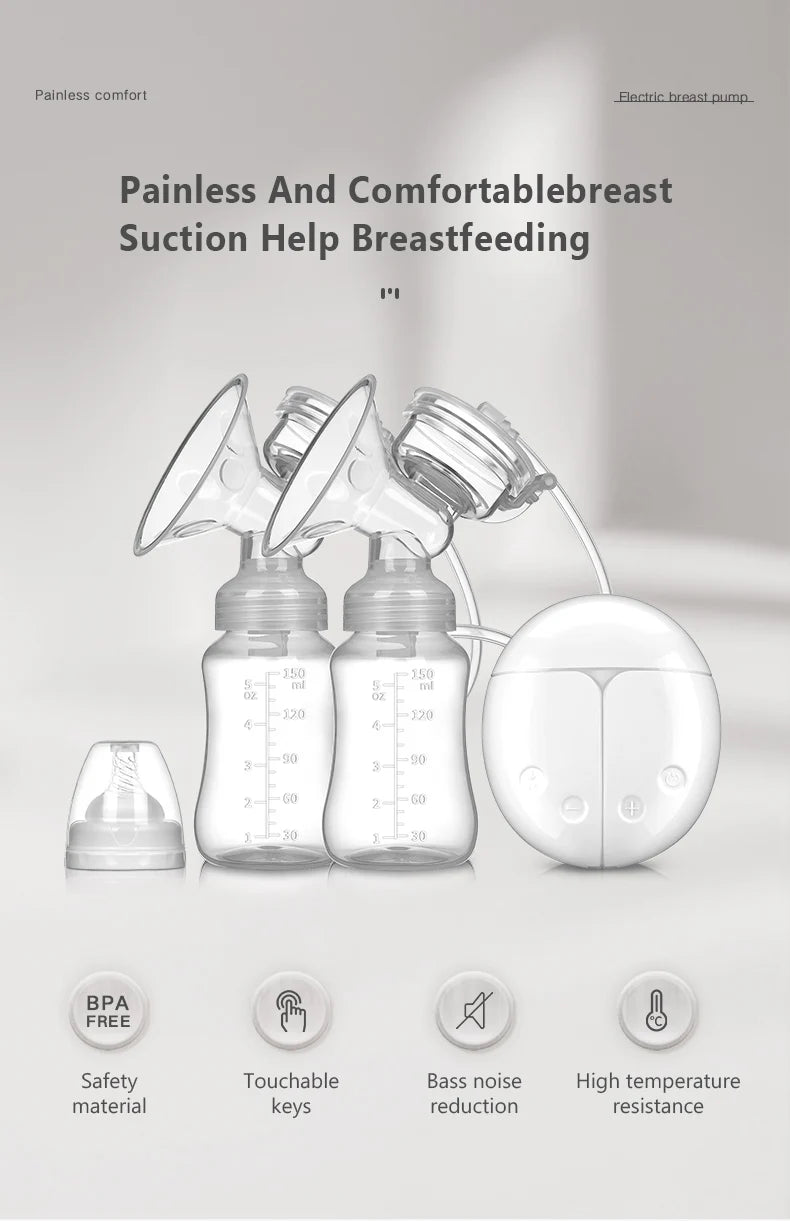 Double Electric Breast Pump Set with USB Connection
