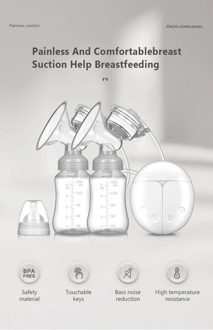 Double Electric Breast Pump Set with USB Connection