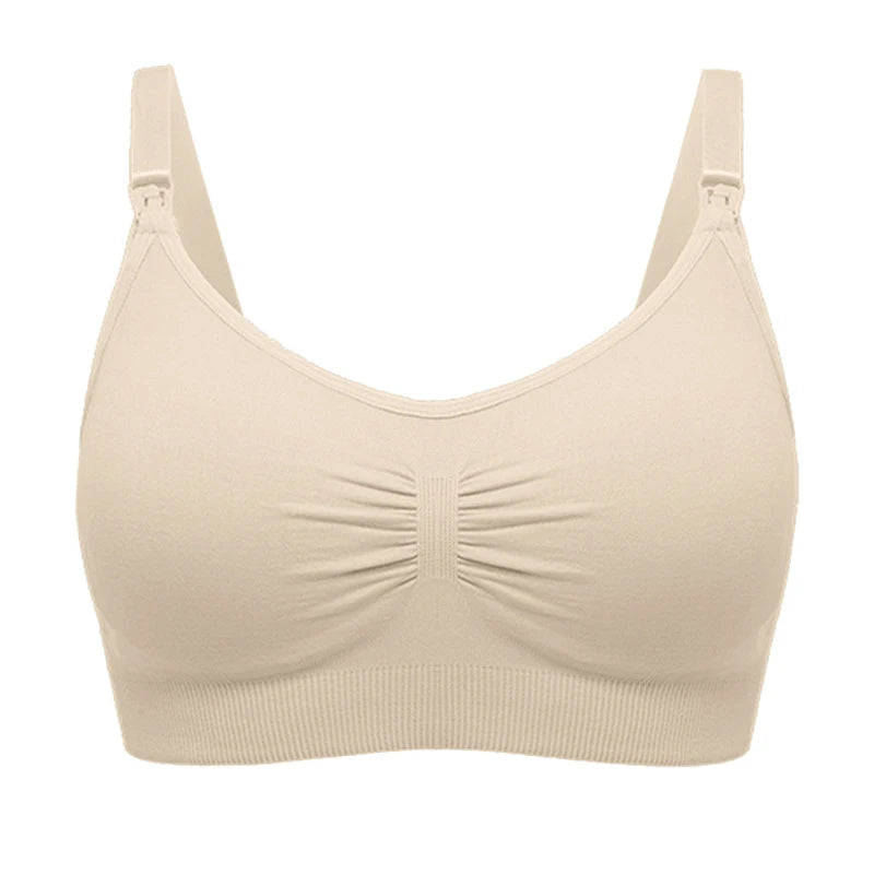 Plus Size Nursing Bra with Front Closure and Wire-Free Fit