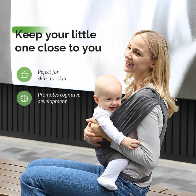 Baby Carrier with Adjustable Straps and Front-Facing Carry