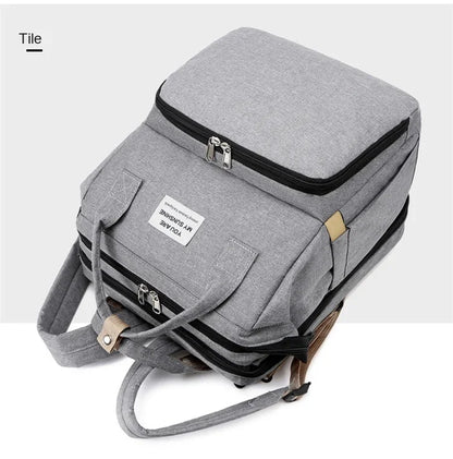 Large Capacity Diaper Backpack with Changing Mat