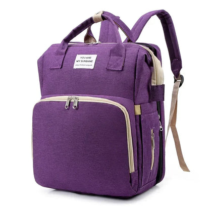 Large Capacity Diaper Backpack with Changing Mat