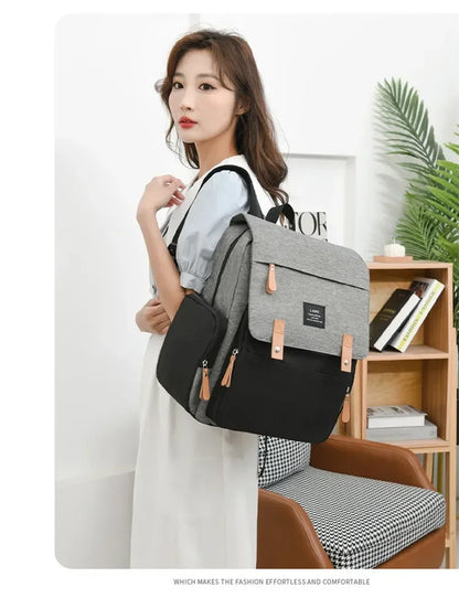 Diaper Backpack with Changing Mat and Stroller Hooks