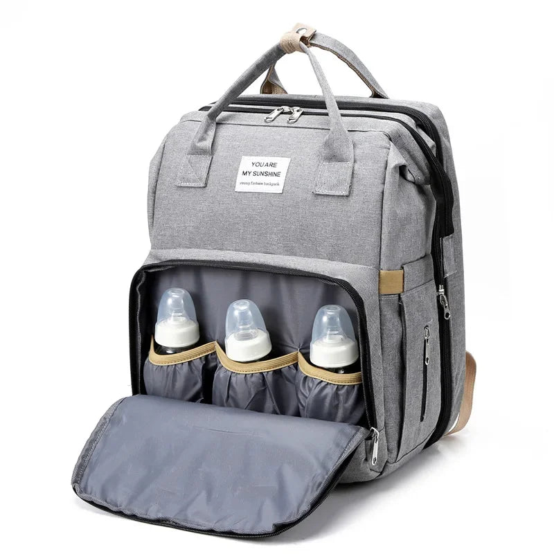 Large Capacity Diaper Backpack with Changing Mat