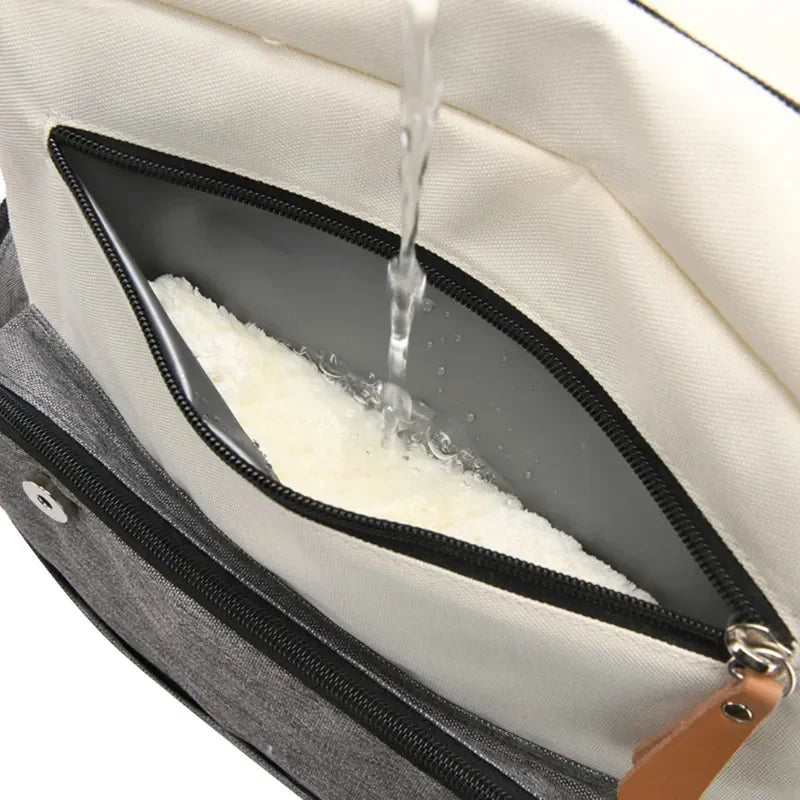 Diaper Backpack with Changing Mat and Stroller Hooks