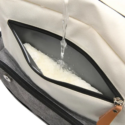 Diaper Backpack with Changing Mat and Stroller Hooks