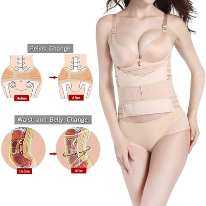 3-in-1 Postpartum Support Belt with Adjustable Fit