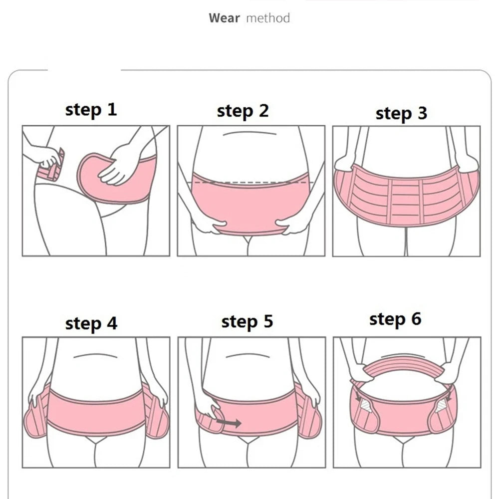 Maternity Belly Support Band with Adjustable Waist Fit