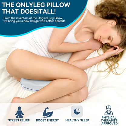 Memory Foam Knee Pillow for Side Sleeping Support