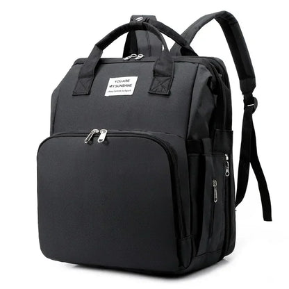 Large Capacity Diaper Backpack with Changing Mat