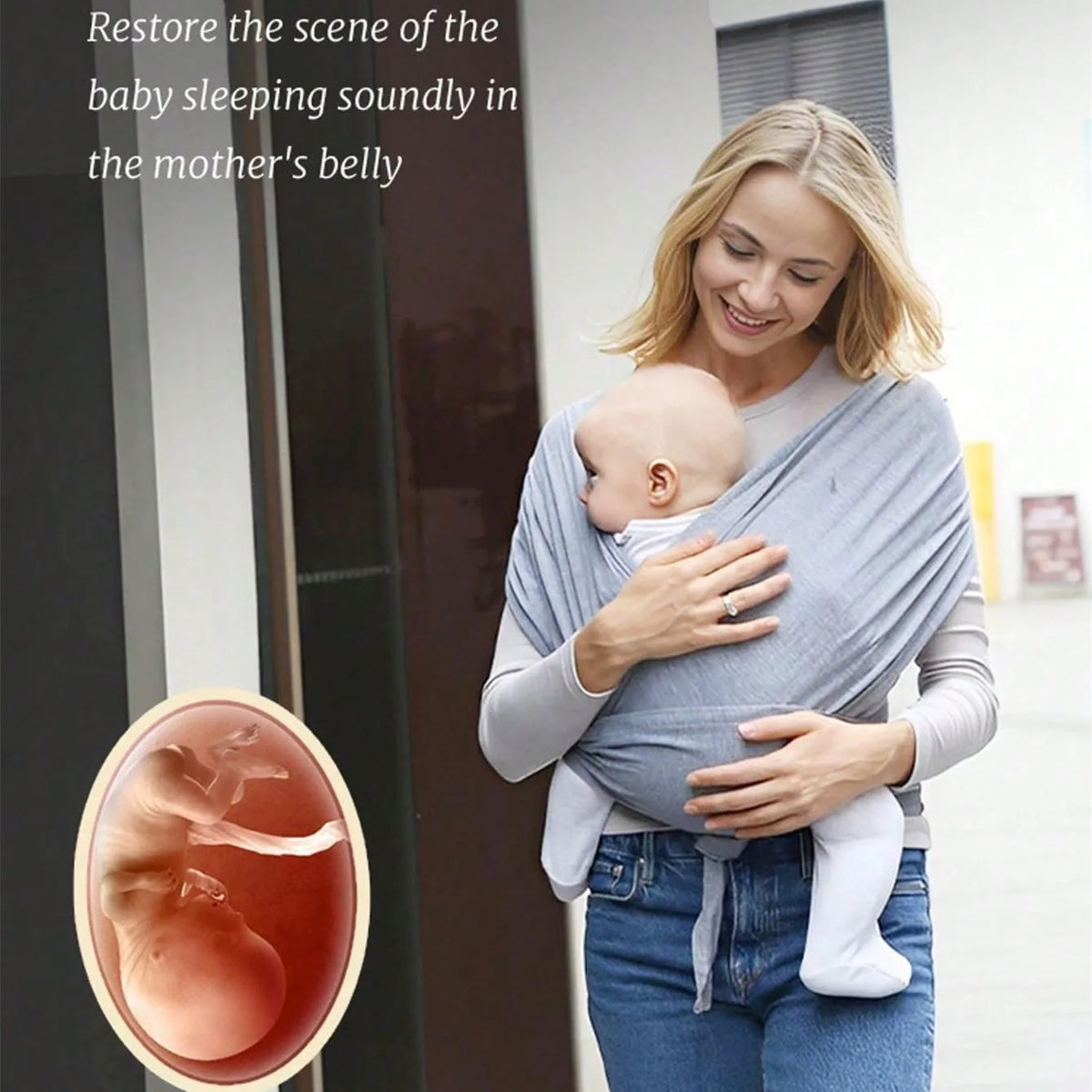 Baby Carrier with Adjustable Straps and Front-Facing Carry