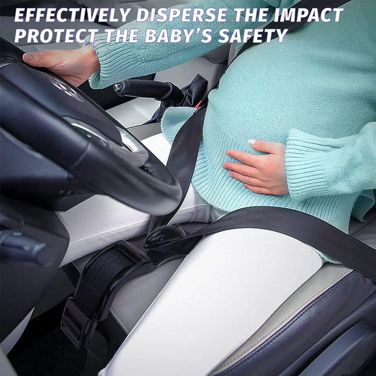 Pregnancy Seat Belt Adjuster with Adjustable Fit