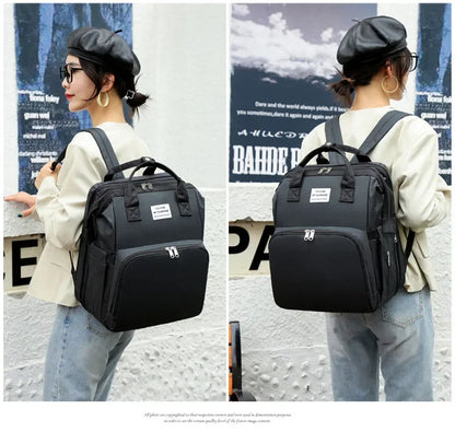 Large Capacity Diaper Backpack with Changing Mat