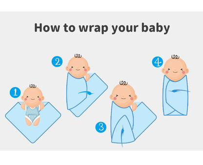 Knitted Cotton Baby Blanket for Strollers and Swaddling