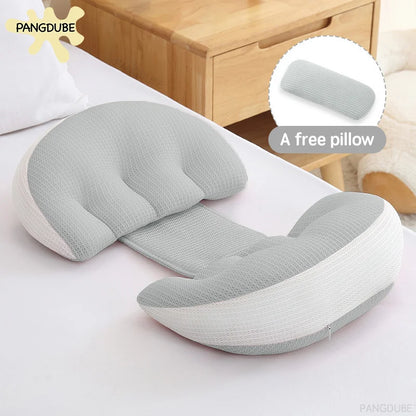Pregnancy Support Pillow with Auxiliary Pillow Set