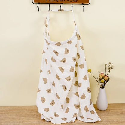Breastfeeding Cover with Flower and Rainbow Prints