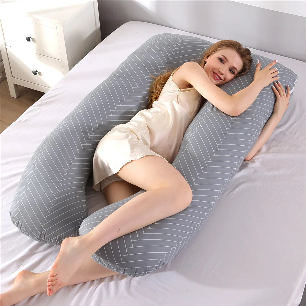 Pregnancy Body Pillow with Removable Washable Cover
