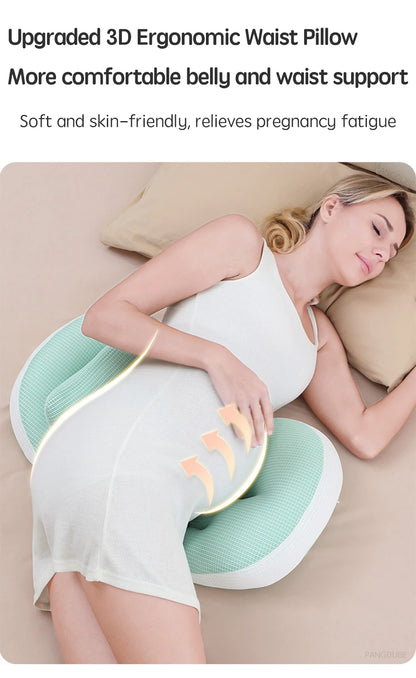 Pregnancy Support Pillow with Auxiliary Pillow Set