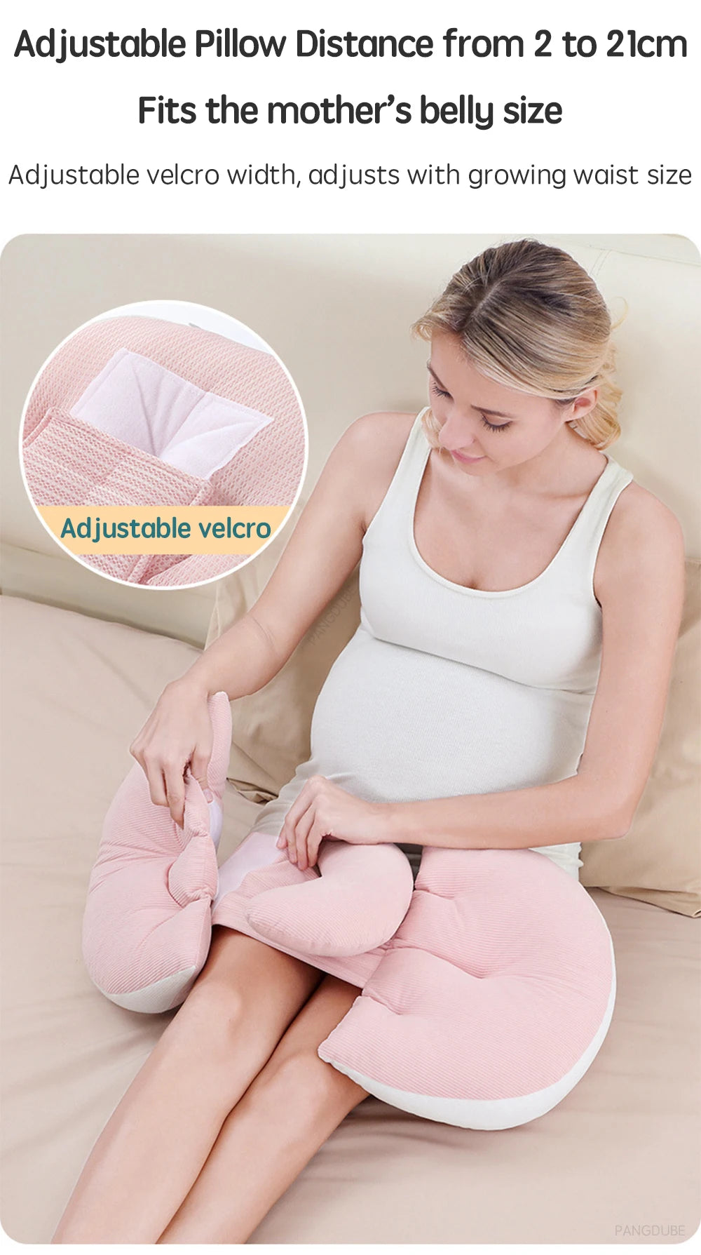 Pregnancy Support Pillow with Auxiliary Pillow Set