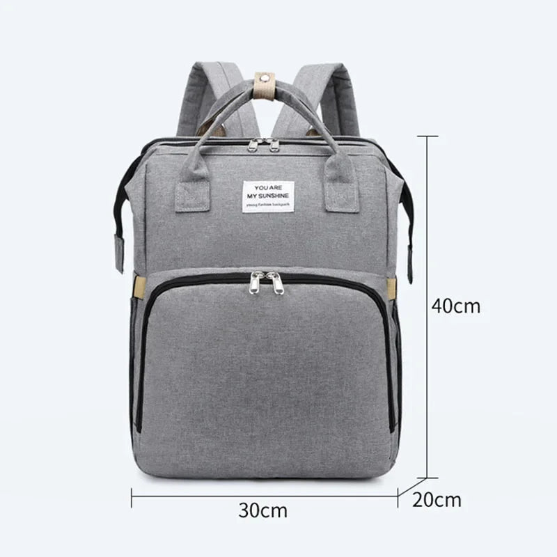 Large Capacity Diaper Backpack with Changing Mat