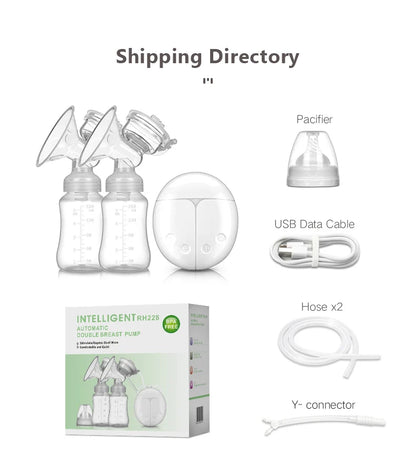 Double Electric Breast Pump Set with USB Connection