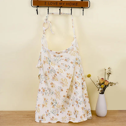 Breastfeeding Cover with Flower and Rainbow Prints