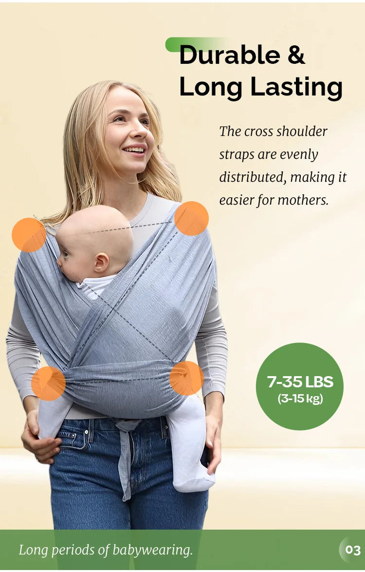Baby Carrier with Adjustable Straps and Front-Facing Carry