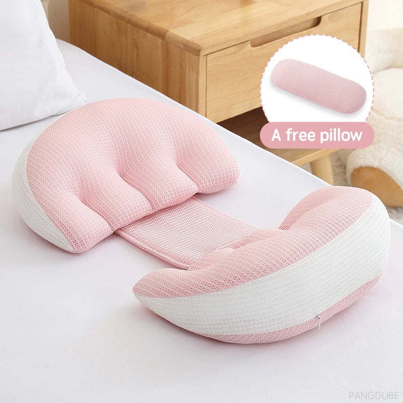 Pregnancy Support Pillow with Auxiliary Pillow Set