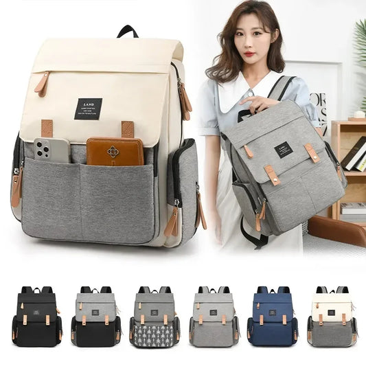 Diaper Backpack with Changing Mat and Stroller Hooks