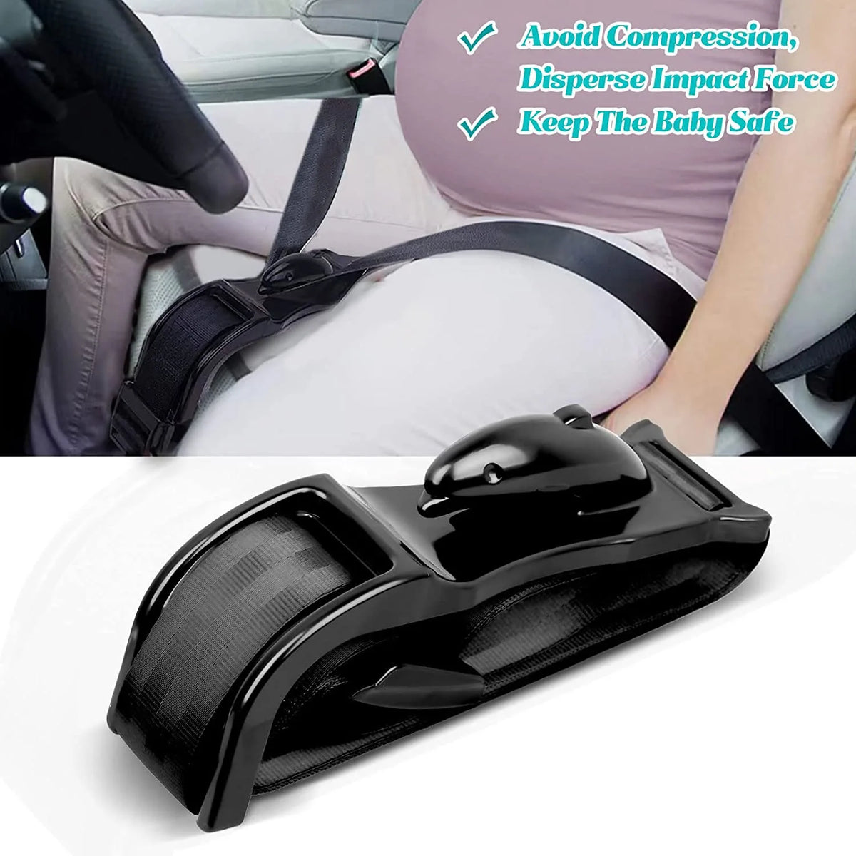 Pregnancy Seat Belt Adjuster with Adjustable Fit