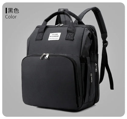 Large Capacity Diaper Backpack with Changing Mat