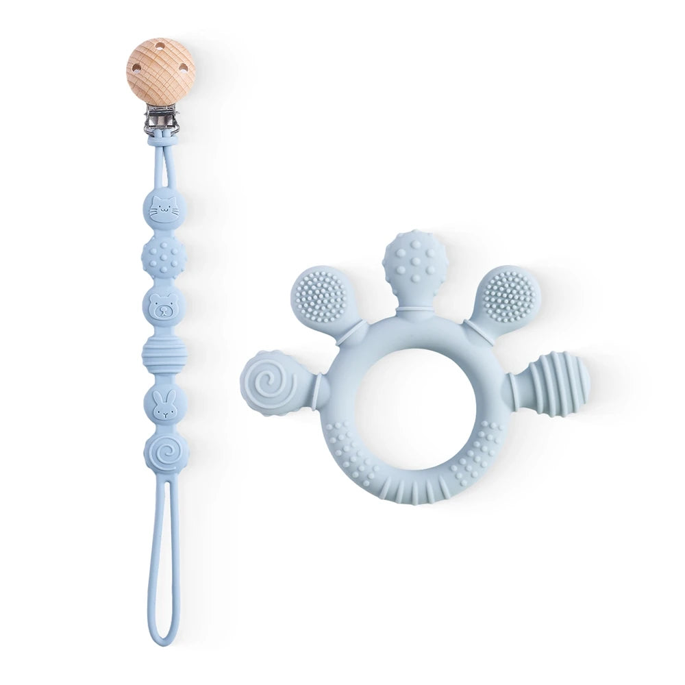 Silicone Baby Teether & Sensory Toy