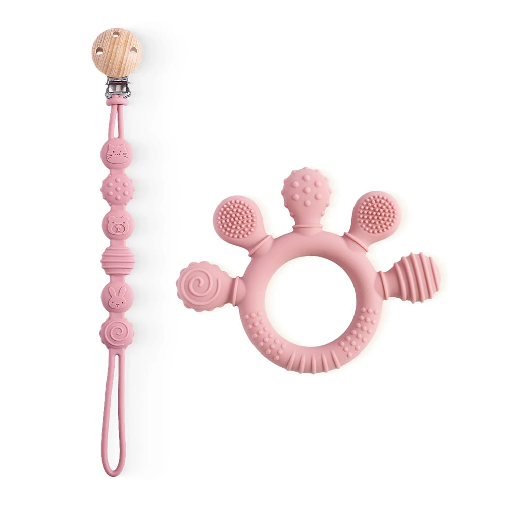Silicone Baby Teether & Sensory Toy